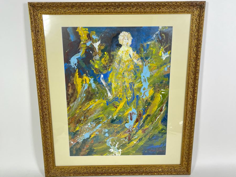 Framed Original Joan Lohrey Oil Painting On Paper Frame Measures 23 X 26 [Photo 2]