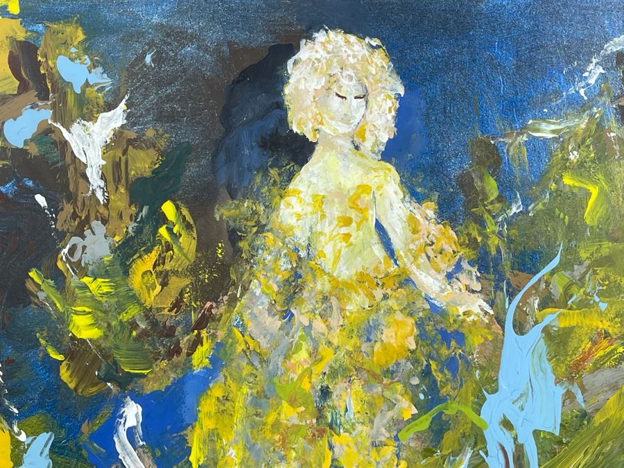 Framed Original Joan Lohrey Oil Painting On Paper Frame Measures 23 X 26 [Photo 6]