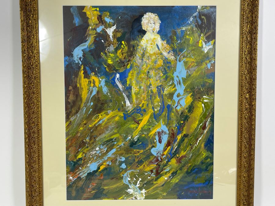 Framed Original Joan Lohrey Oil Painting On Paper Frame Measures 23 X 26 [Photo 11]