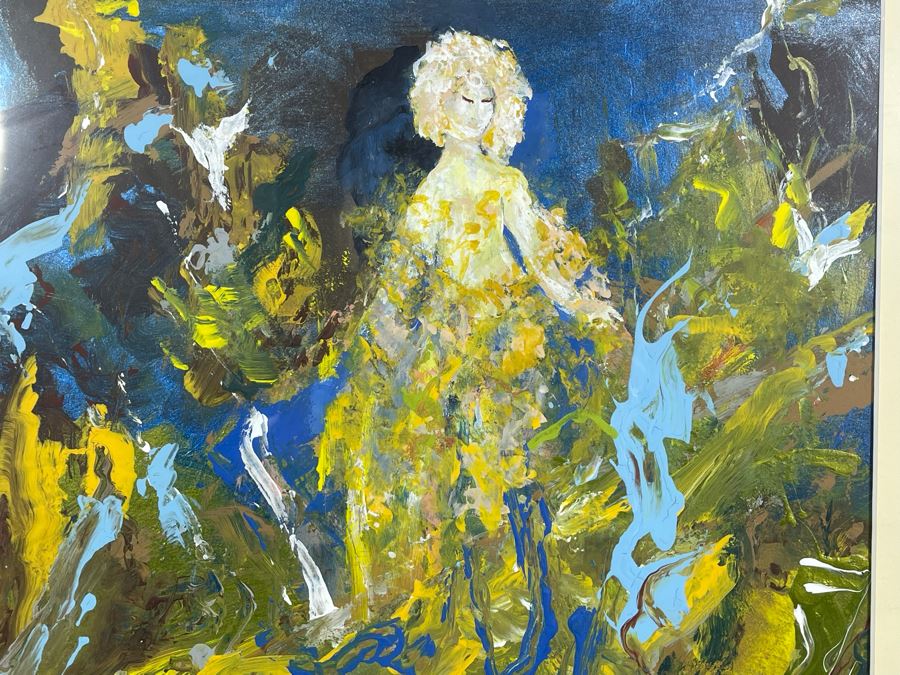 Framed Original Joan Lohrey Oil Painting On Paper Frame Measures 23 X 26 [Photo 7]