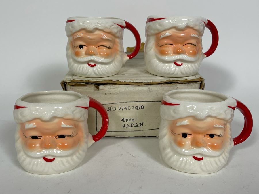 JUST ADDED - Vintage Japanese Santa Claus Mugs By Wales [Photo 3]