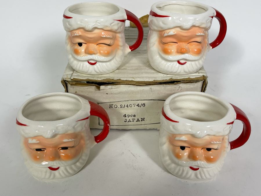 JUST ADDED - Vintage Japanese Santa Claus Mugs By Wales [Photo 4]
