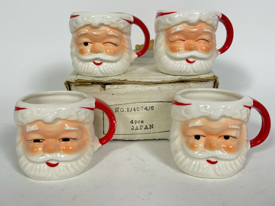 JUST ADDED - Vintage Japanese Santa Claus Mugs By Wales
