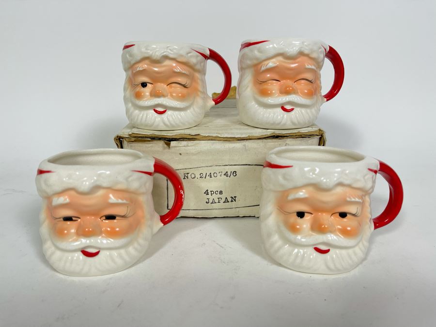 JUST ADDED - Vintage Japanese Santa Claus Mugs By Wales [Photo 2]