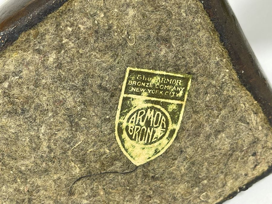 Pair Of Vintage Art Deco Clad Bronze Bookend Figures After Rodin The