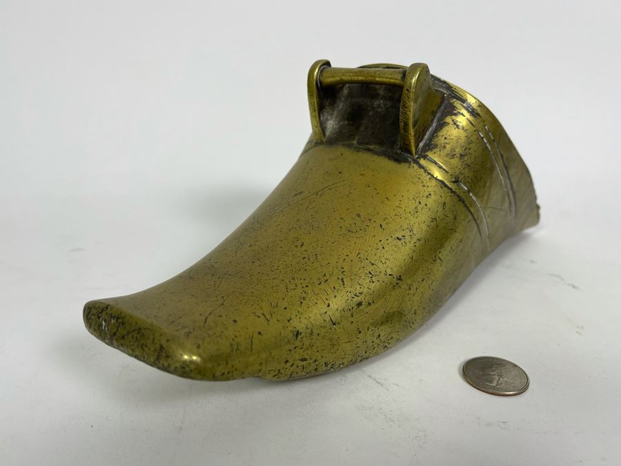 Antique Spanish Conquistador Brass Stirrup 10.5W [Photo 7]