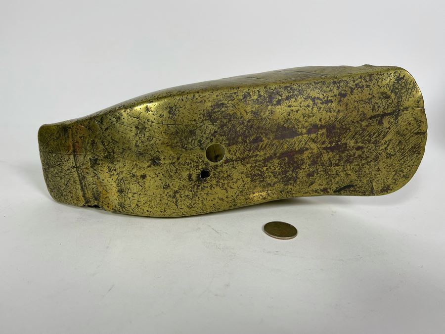 Antique Spanish Conquistador Brass Stirrup 10.5W [Photo 8]