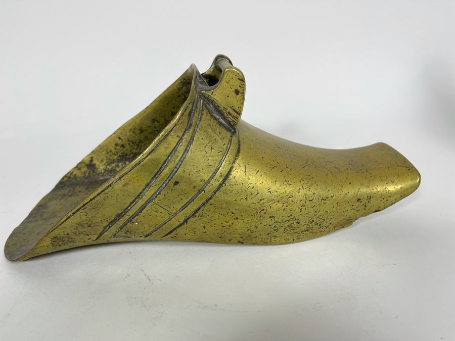 Antique Spanish Conquistador Brass Stirrup 10.5W [Photo 2]