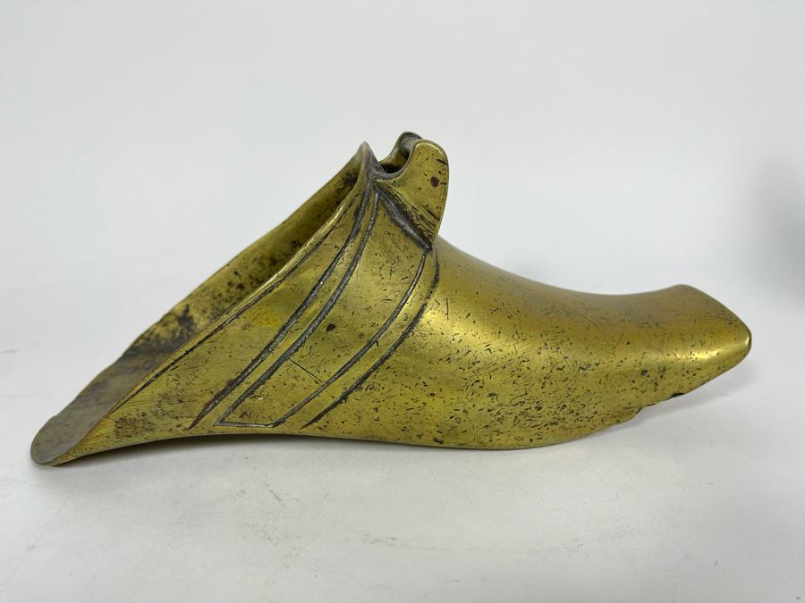 Antique Spanish Conquistador Brass Stirrup 10.5W [Photo 3]