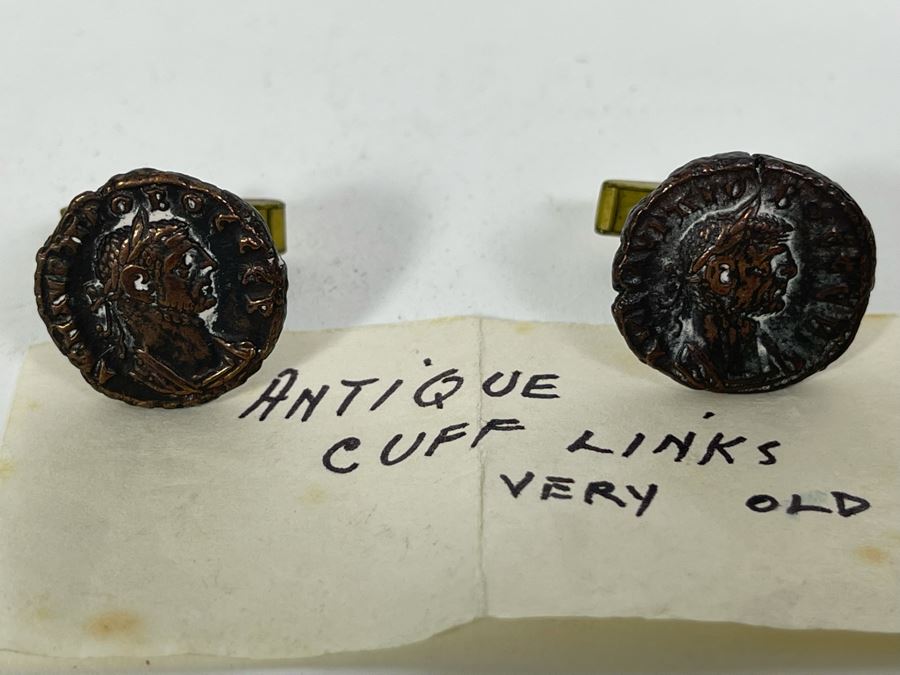 Antique Cufflinks Made From Antique Coins [Photo 2]