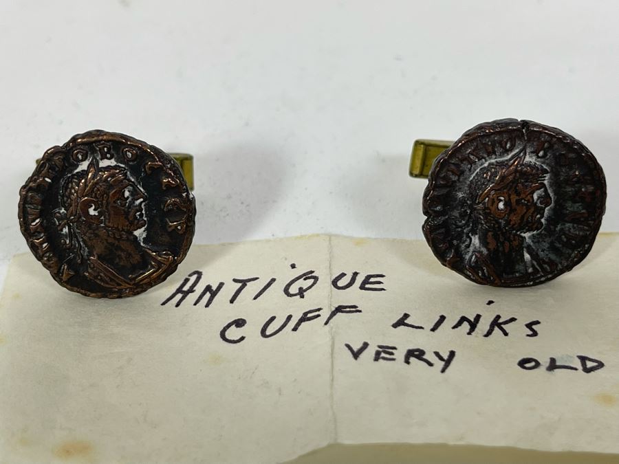 Antique Cufflinks Made From Antique Coins [Photo 3]