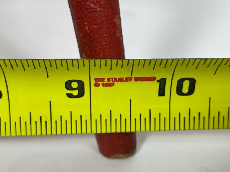 Antique 1895 Red Wooden Child's Doll Chair 9.5W X 16.5H [Photo 7]