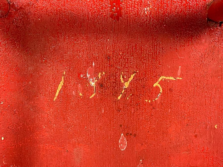 Antique 1895 Red Wooden Child's Doll Chair 9.5W X 16.5H [Photo 6]