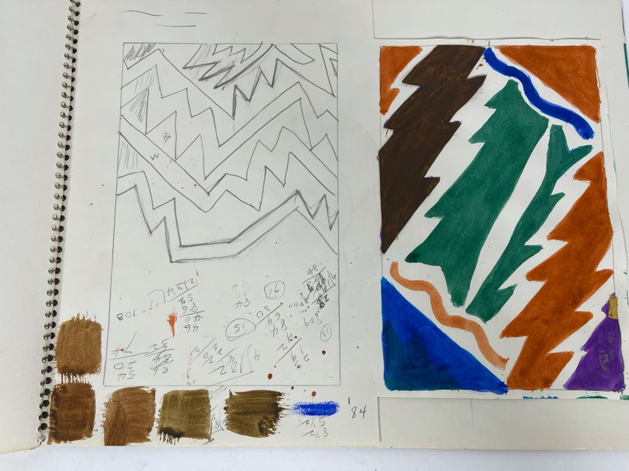 Original Jean Klafs Artist Sketch Book With Pages Of Original Artwork 11 X 14 - See Photos [Photo 24]