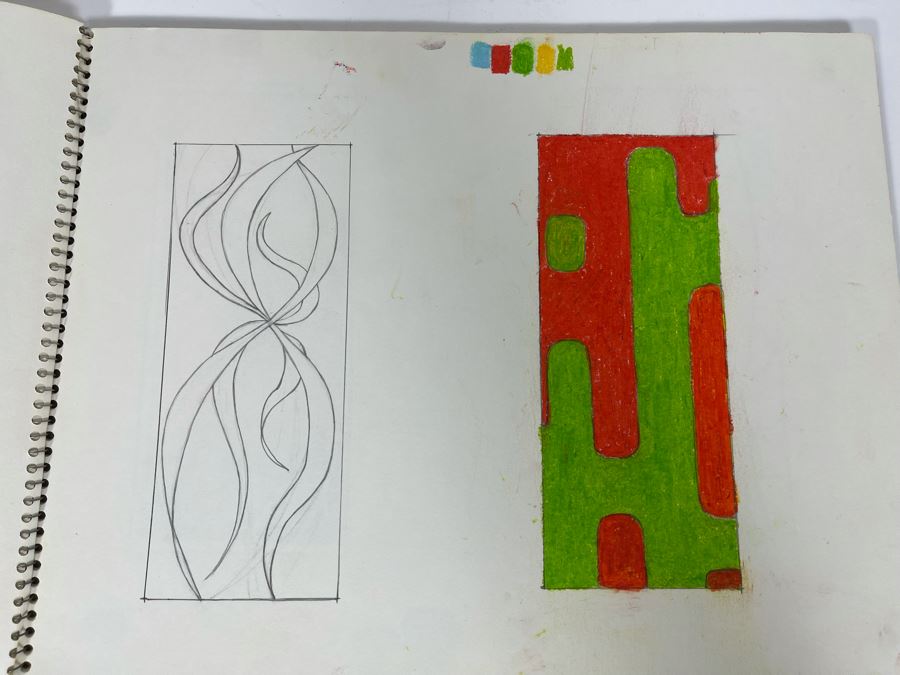 Original Jean Klafs Artist Sketch Book With Pages Of Original Artwork 11 X 14 - See Photos [Photo 17]