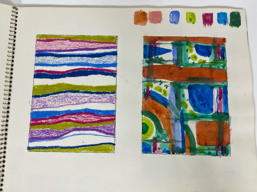 Original Jean Klafs Artist Sketch Book With Pages Of Original Artwork 11 X 14 - See Photos [Photo 23]