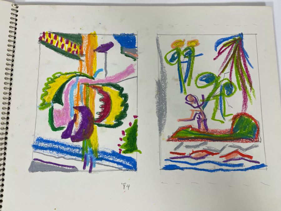 Original Jean Klafs Artist Sketch Book With Pages Of Original Artwork 11 X 14 - See Photos [Photo 19]