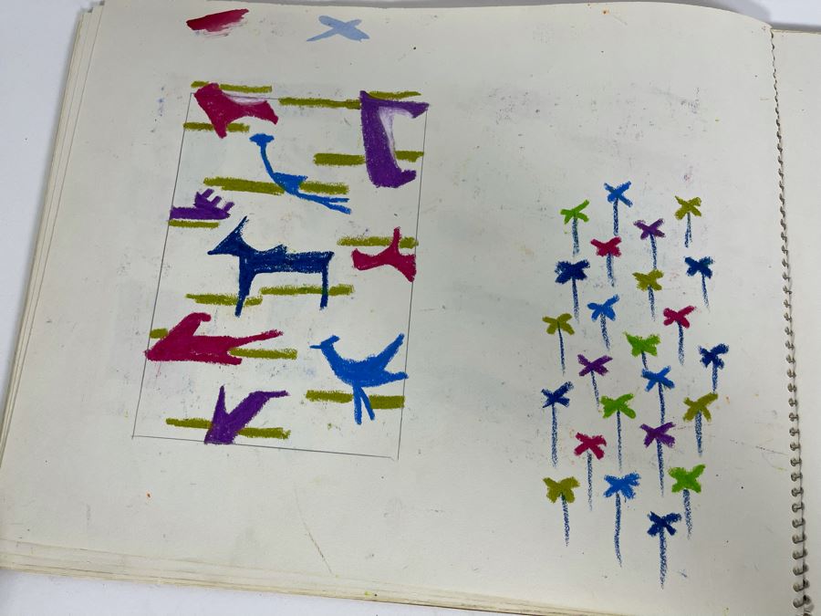 Original Jean Klafs Artist Sketch Book With Pages Of Original Artwork 11 X 14 - See Photos [Photo 21]