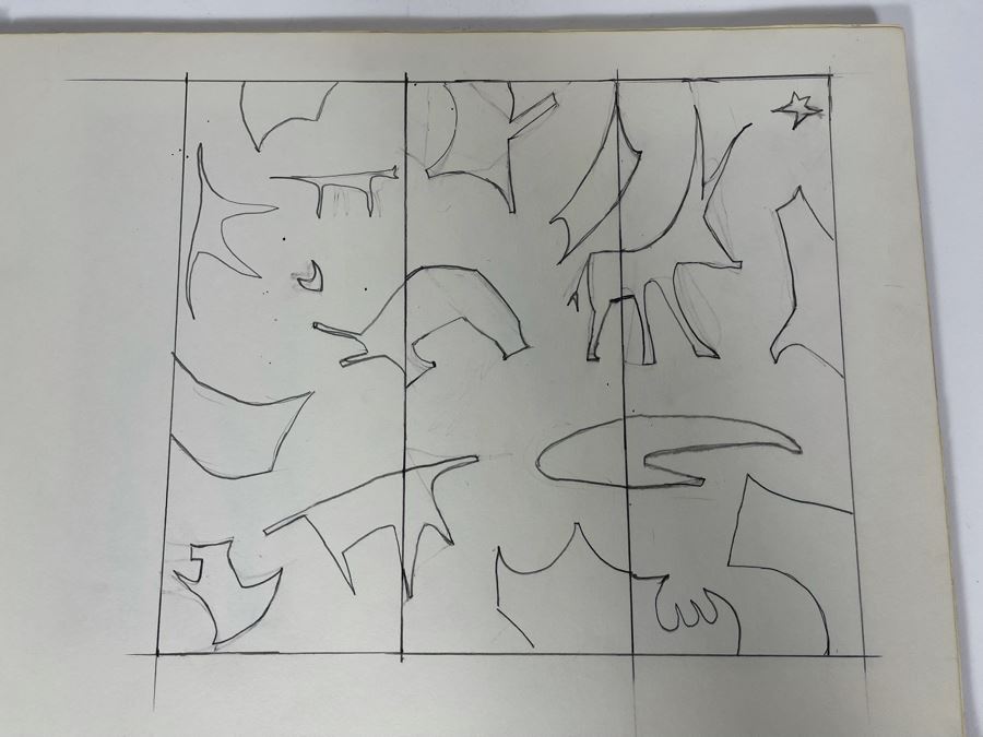 Original Jean Klafs Artist Sketch Book With Pages Of Original Artwork 11 X 14 - See Photos [Photo 13]