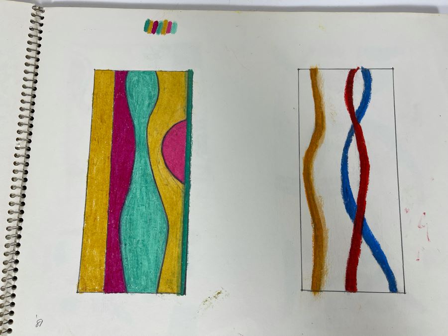 Original Jean Klafs Artist Sketch Book With Pages Of Original Artwork 11 X 14 - See Photos [Photo 15]