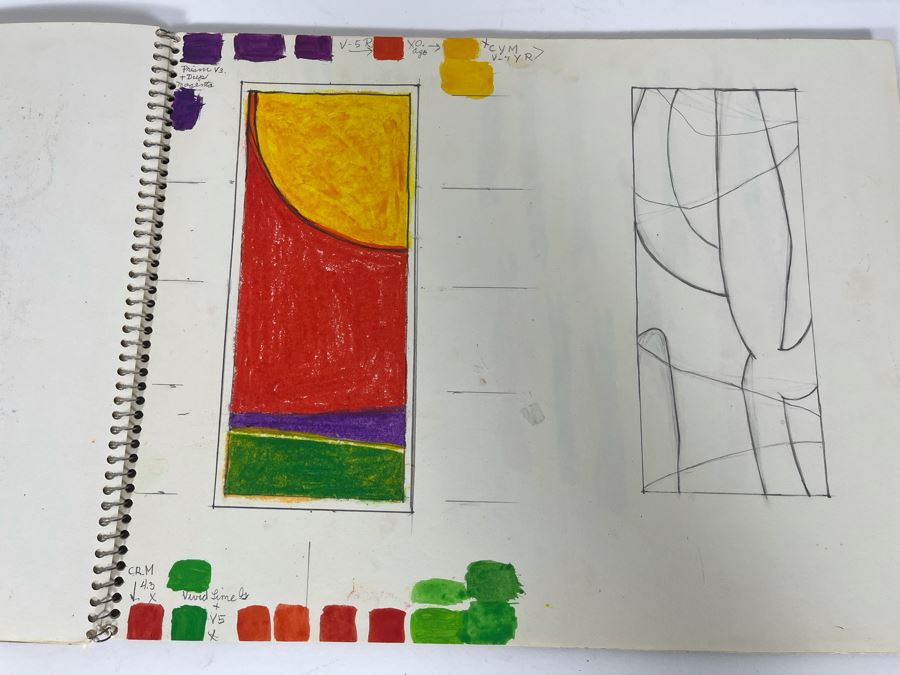 Original Jean Klafs Artist Sketch Book With Pages Of Original Artwork 11 X 14 - See Photos [Photo 18]