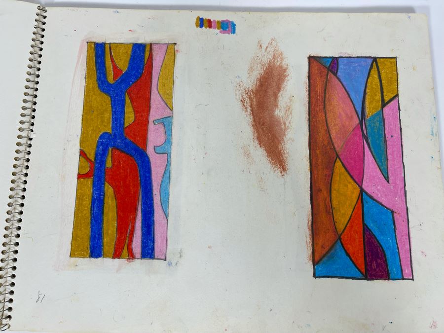 Original Jean Klafs Artist Sketch Book With Pages Of Original Artwork 11 X 14 - See Photos [Photo 14]