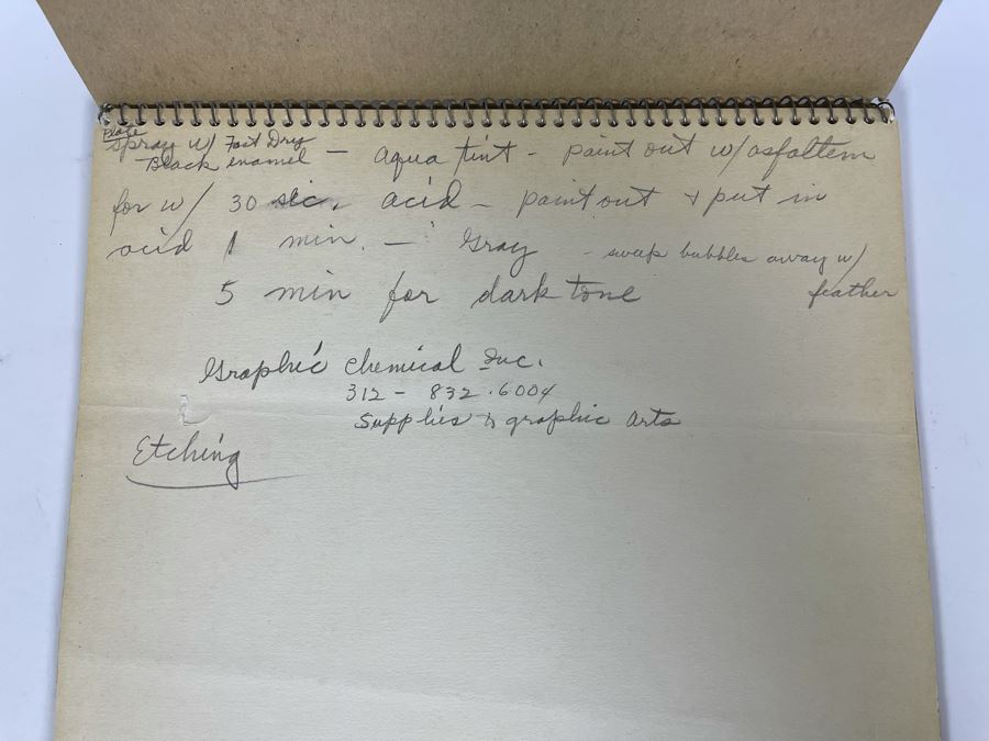 Original Jean Klafs Artist Sketch Book With Pages Of Original Artwork 11 X 14 - See Photos [Photo 25]