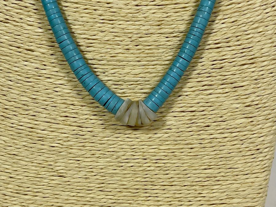 Vintage Turquoise 22' Necklace [Photo 4]
