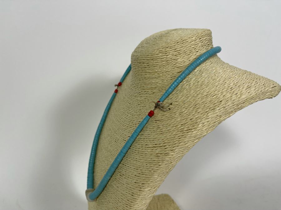 Vintage Turquoise 22' Necklace [Photo 6]