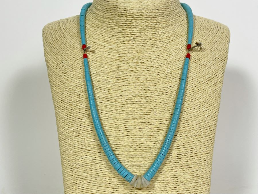 Vintage Turquoise 22' Necklace [Photo 3]