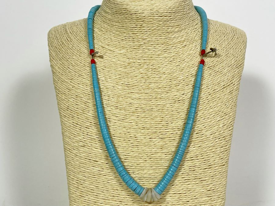 Vintage Turquoise 22' Necklace [Photo 2]