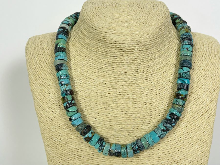 Vintage Turquoise 18' Necklace [Photo 1]