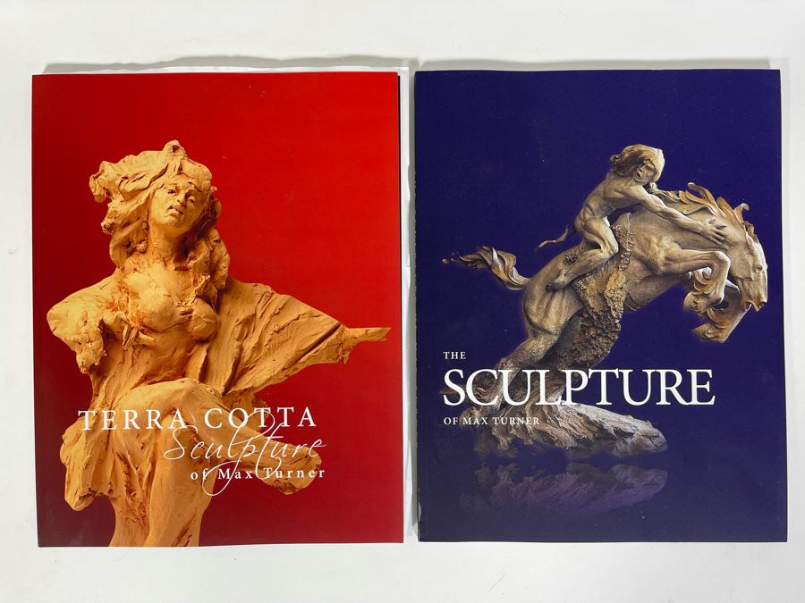 Pair Of Max Turner Artist Books: The Sculpture Of Max Turner And Terra Cotta Sculpture Of Max Turner (Several Sculptures Featured Were Previously Sold  - Adam And Eve Sculputre Is In Book)