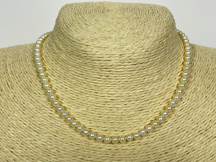Cultured Pearl 5mm Strand 14' Necklace [Photo 5]