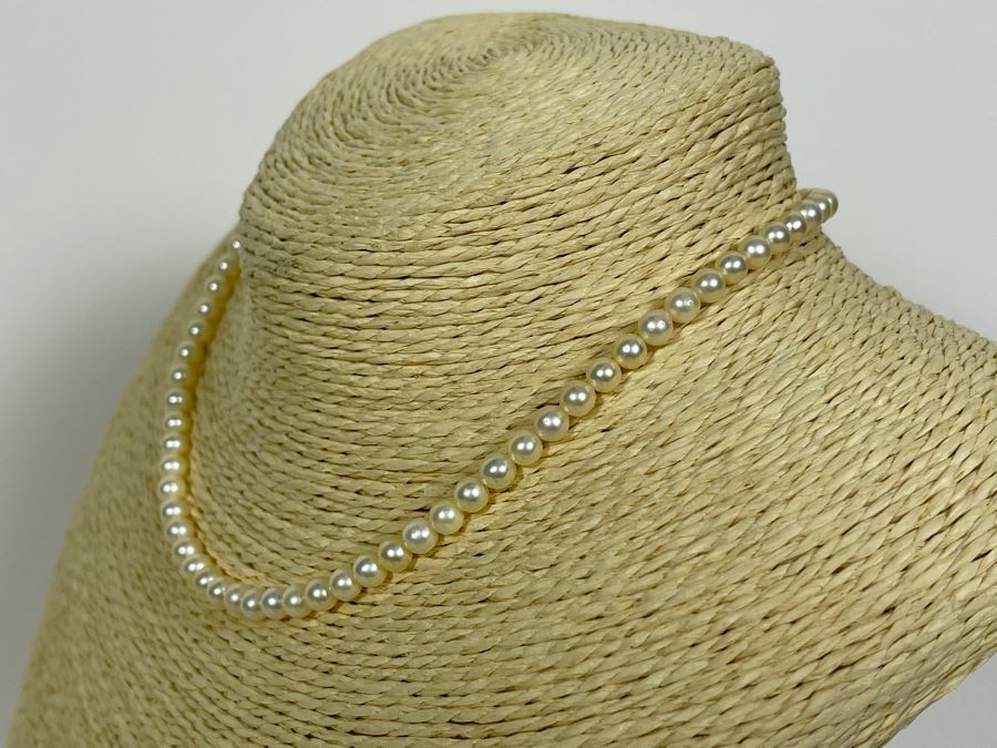 Cultured Pearl 5mm Strand 14' Necklace [Photo 6]