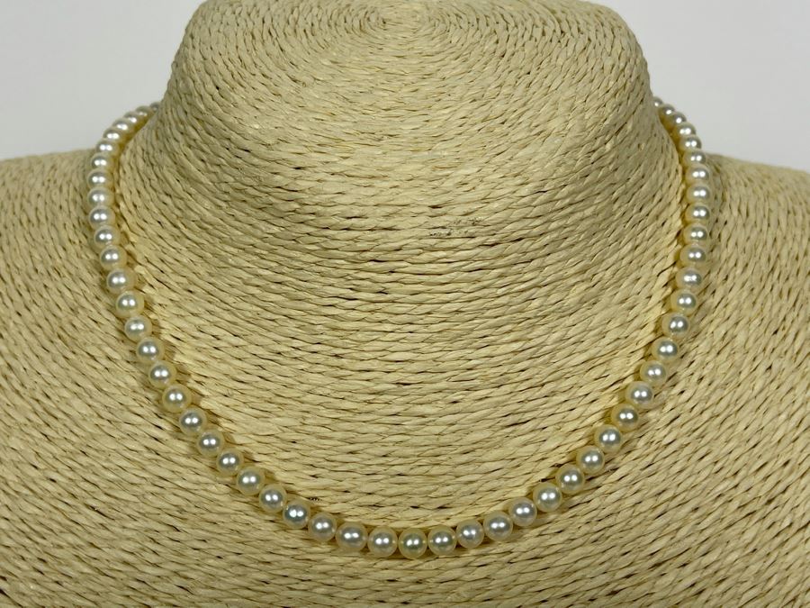 Cultured Pearl 5mm Strand 14' Necklace [Photo 4]