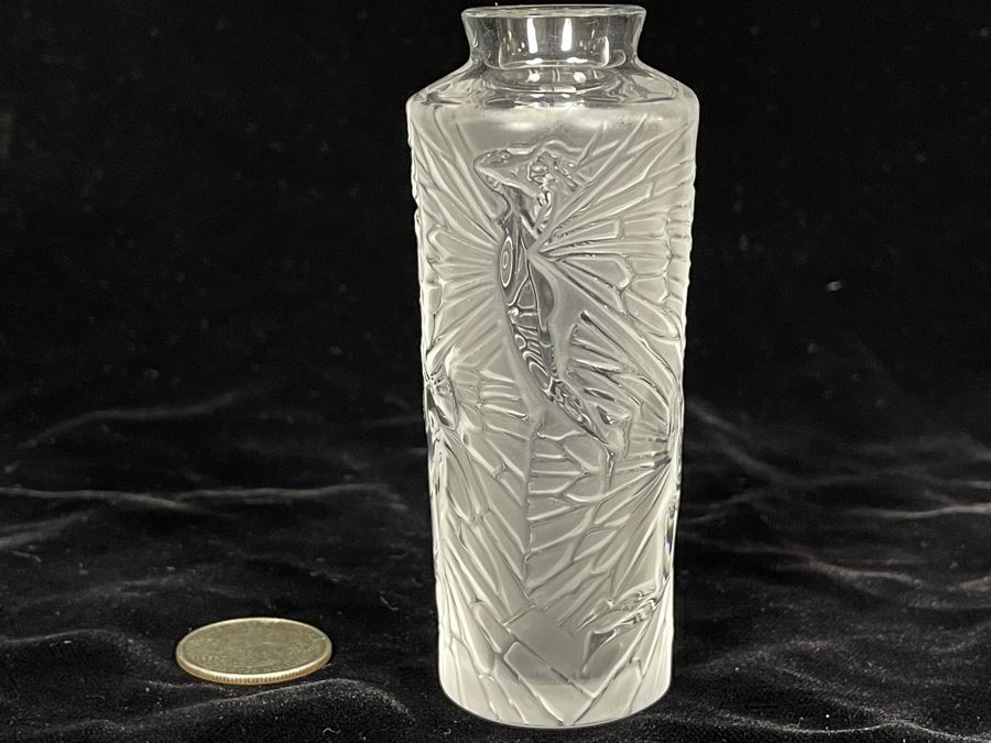 Signed Lalique France Crystal Fairy Bottle 4H [Photo 9]