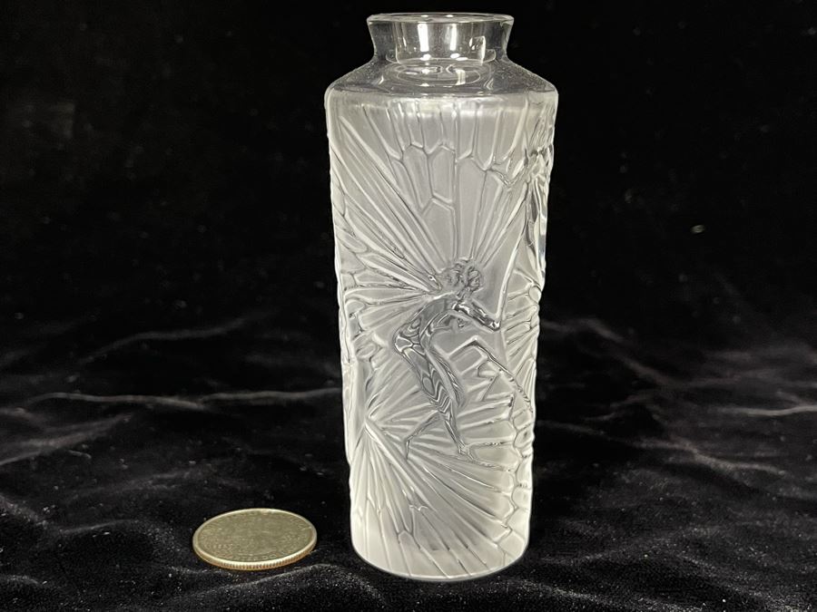 Signed Lalique France Crystal Fairy Bottle 4H [Photo 3]