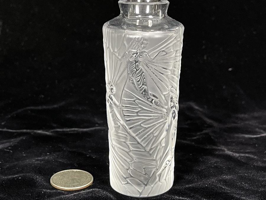 Signed Lalique France Crystal Fairy Bottle 4H [Photo 5]
