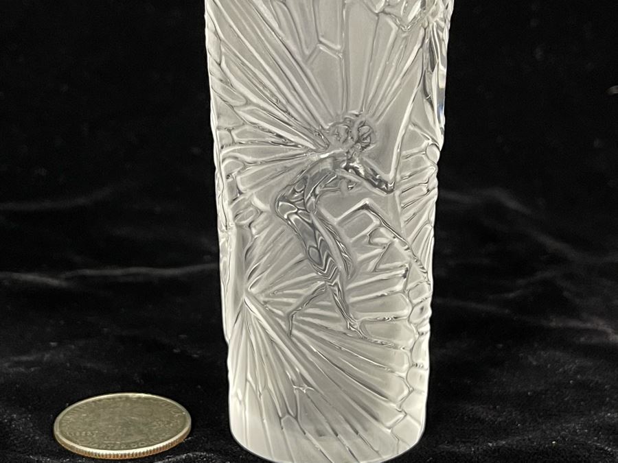 Signed Lalique France Crystal Fairy Bottle 4H [Photo 4]