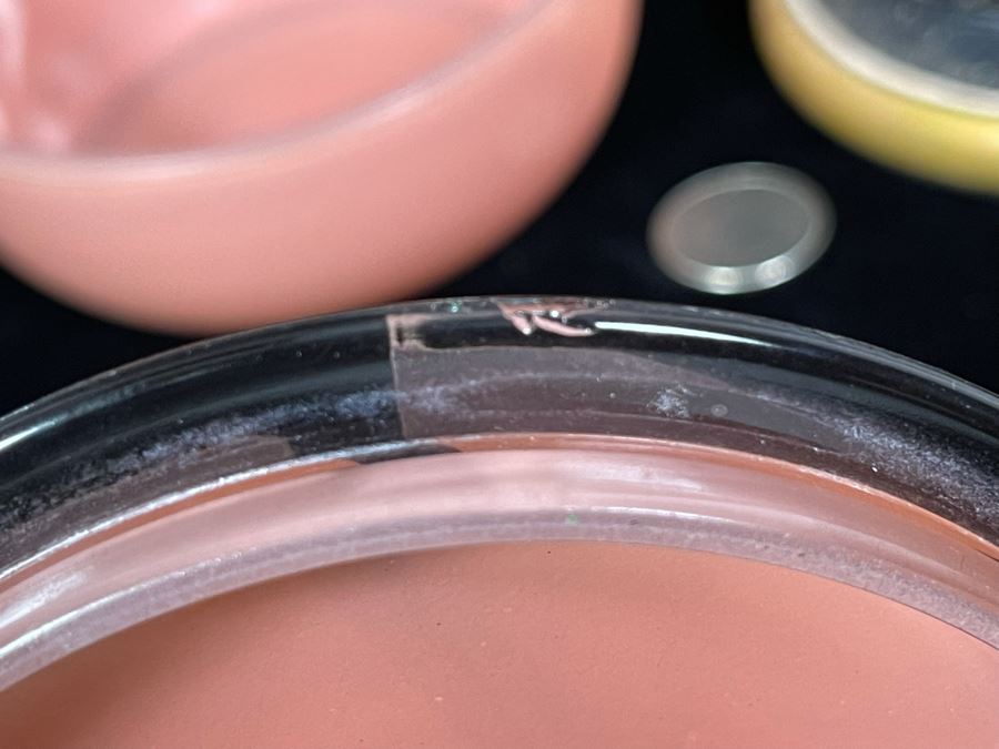 Pair Of Art Deco Lidded Powder Jars Gold And Black Is DeVilbiss [Photo 9]