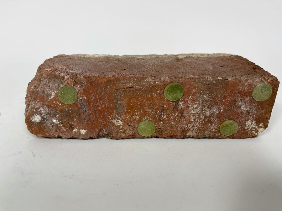 Brick From The Historic Rotary Kilns Of Thomas Alva Edison Built In 1903 By Edison Limited Number 8.25W X 3.5H X 2.5D [Photo 9]