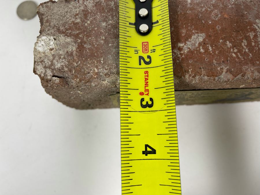 Brick From The Historic Rotary Kilns Of Thomas Alva Edison Built In 1903 By Edison Limited Number 8.25W X 3.5H X 2.5D [Photo 13]