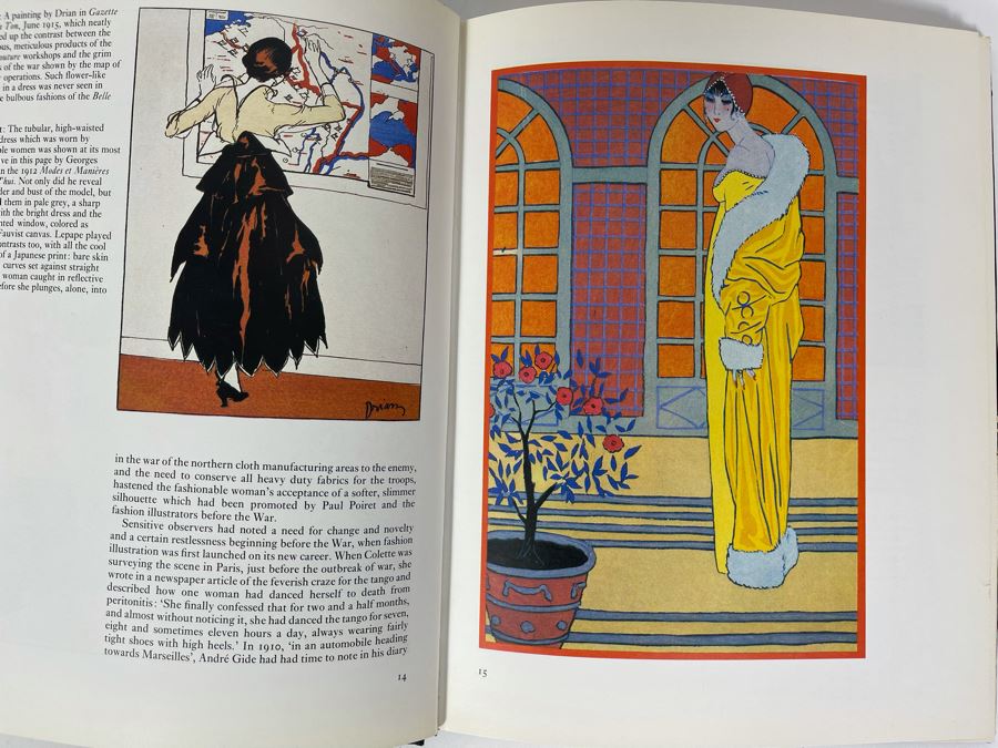 First American Edition Book The Golden Age Of Style Art Deco Fashion Illustration By Julian Robinson [Photo 7]