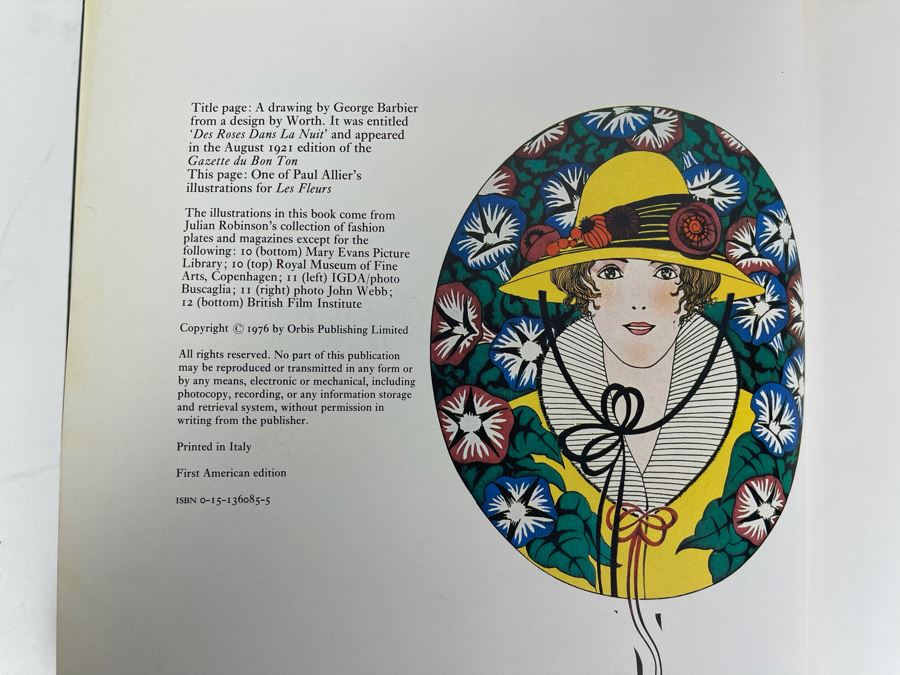 First American Edition Book The Golden Age Of Style Art Deco Fashion Illustration By Julian Robinson [Photo 4]