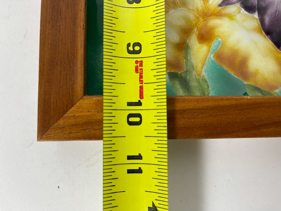 Framed Enamel Porcelain Trinket Dish 10.5 X 10.5 [Photo 10]