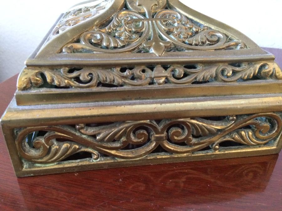 Magnificient Renaissance Revival Style Brass Lamp [Photo 11]