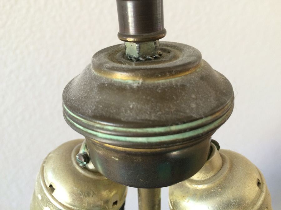 Magnificient Renaissance Revival Style Brass Lamp [Photo 5]