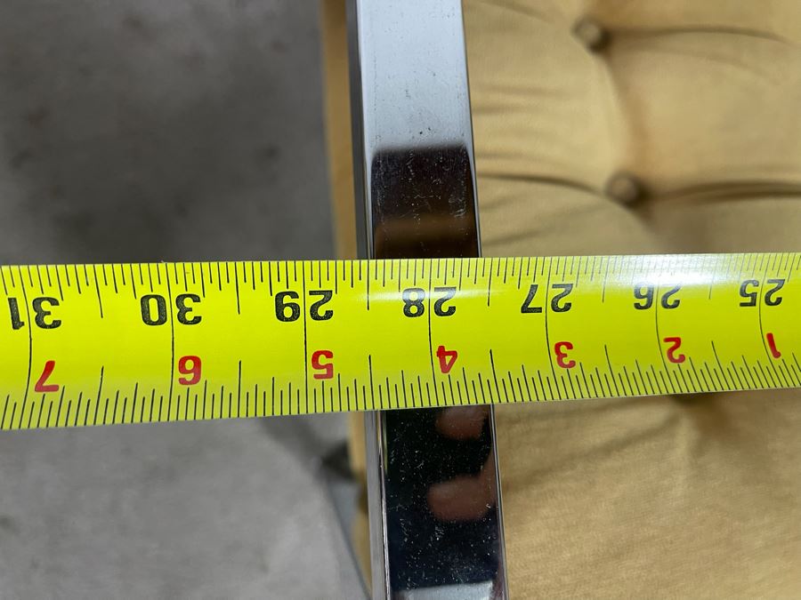 Mid-Century Modern Chrome Lounge Chairs In Style Of Milo Baughman 29W X 32D X 26H [Photo 16]