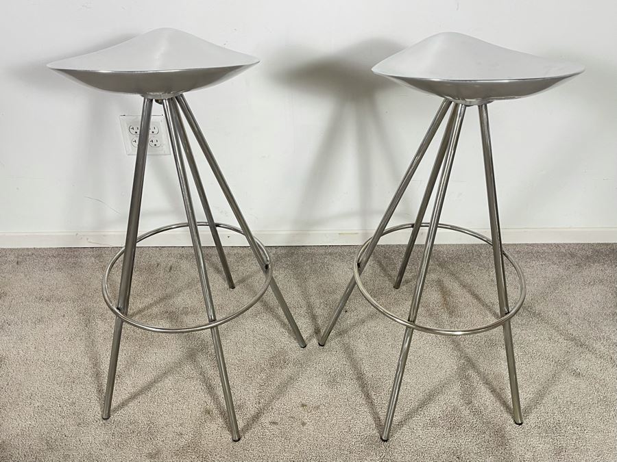 Pair Of Jamaica Stools Designed By Pepe Cortes For Barcelona Design BD 30H Seat [Photo 9]